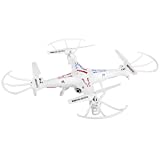 Syma- 1/ X5C Drone Quadcopter de 6 Ejes con Cámara HD de Alta definición y Control Remoto 2.4G 4CH RTF 2G TF Tarjeta, Color White (