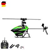 HSP Himoto - Helicóptero radiocontrol Mini Helicóptero Flybarless RC (Single rotor de helicóptero de 4 canales con tecnología de 3 Axis giroscopio y 2,4 GHz Incluye kit de Crash 4 canales