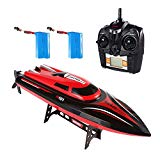 SainSmart Jr.Barco RC 2 baterías, 30 km/h, teledirigido, de Alta Velocidad, 4 CH, 2,4 GHz, Gran Juguete de Control Remoto, con batería de Repuesto
