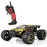 GP TOYS Vehículo Radiocontrolado Luctan S912 - Coche Rc 2WD - Todoterreno Eléctrico 53 KmH - Sistema de Radio frequencia 2.4 GHz - Escala 1:12 - Perfecto regalo navideño para niños - Tercera Generación (Amarillo)