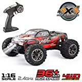 VATOS RC Coche Vehículo Todoterreno de Alta Velocidad 1:16 Escala 36 km/h 4WD 2.4 GHz Coche de Carreras Eléctrico Control Remoto Buggy Vehículo Camión Buggy de Juguete para Adultos y Niños